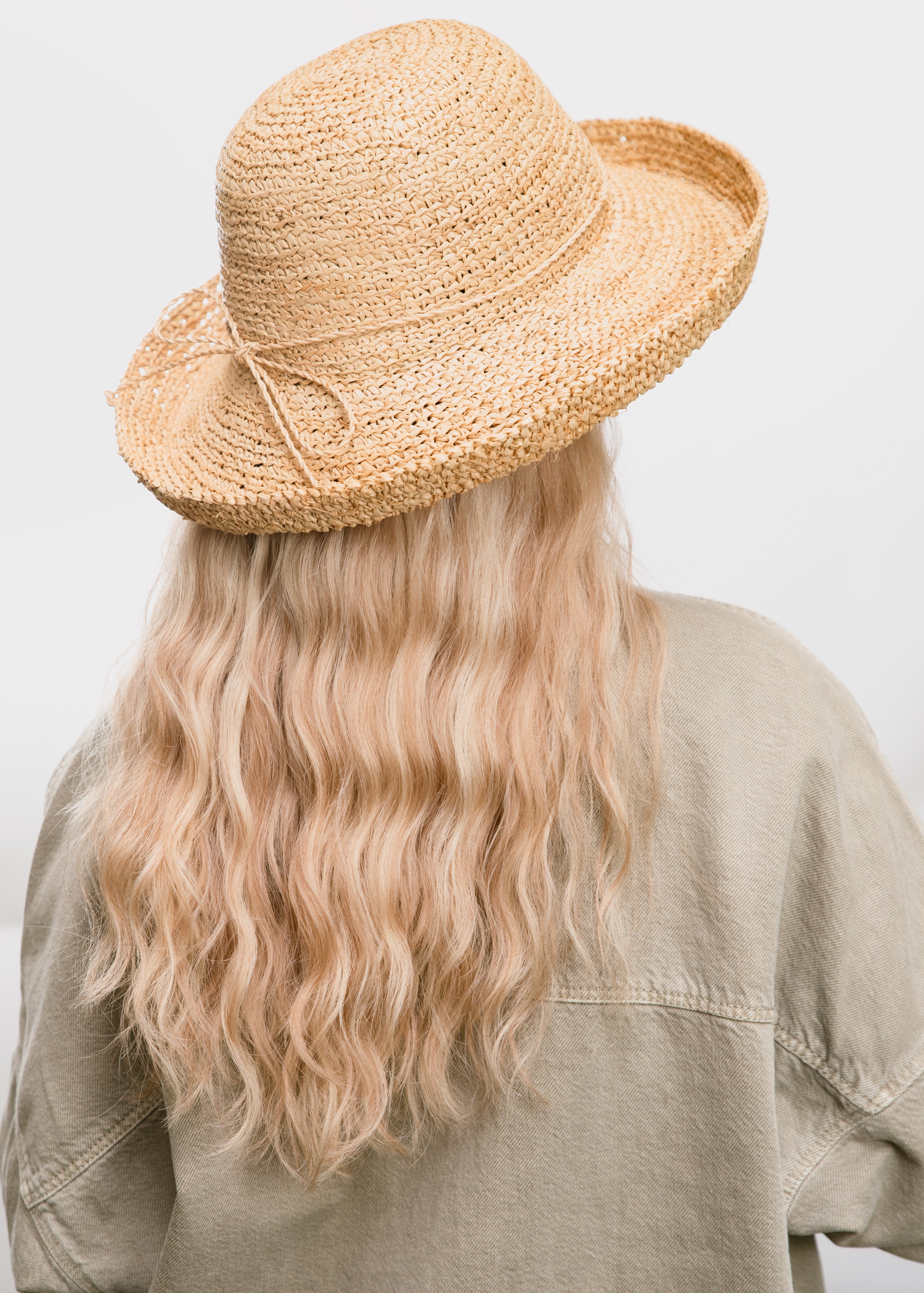 23" Salt Natural Wave Hat Wig