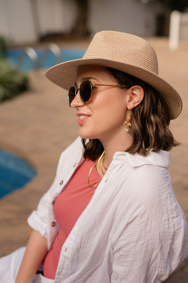 BOB Highlighted Medium Brown Hat Wig