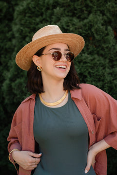 Sample Sale - BOB Dark Brown Hat Wig