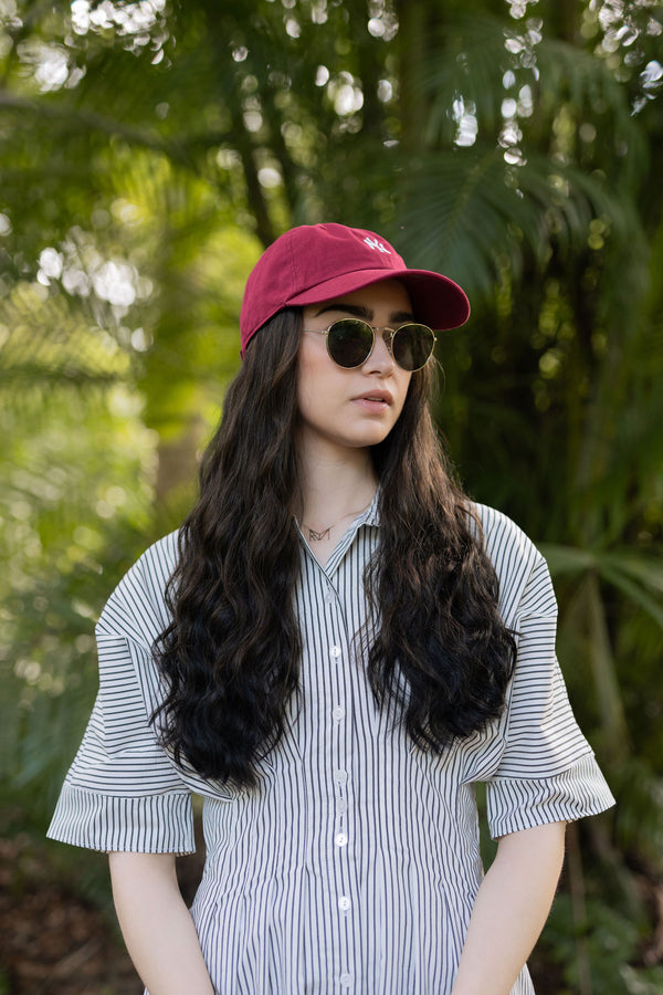 SUPER Dark Roast Wavy Hat Wig