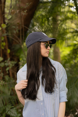 SUPER Dark Brown Light Wave Hat Wig