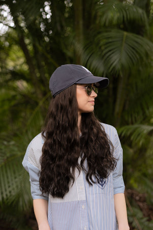 SUPER Dark Brown Wavy Hat Wig