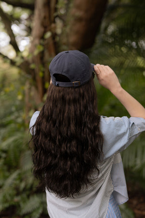 SUPER Dark Brown Wavy Hat Wig